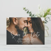 Invitation Photo - Horizontal Enregistrer la date (Debout devant)