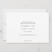 Invitation Photo - Horizontal Enregistrer la date (Dos)