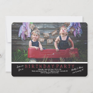 Invitation photo horizontale