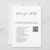 Invitation Photo Hunt I Spy Mariage Game Capture The Love QR (Devant)