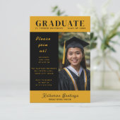 Invitation Photo inspirée de la couverture du magazine Gradua (Debout devant)