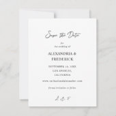 Invitation Photo instantanée 2 Enregistrer la date - Blanc (Dos)