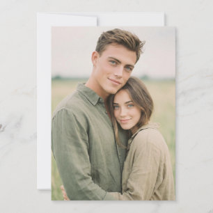 Invitation Photo intime de campagne verte