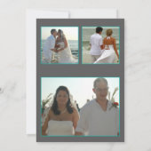 Invitation Photo Invit de mariage d'horizon de Chicago de (Dos)