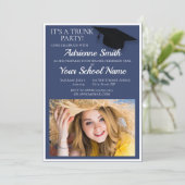 Invitation Photo Invitati de l'équipe du Collège Blue White T (Debout devant)