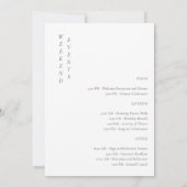 Invitation Photo Itinéraire du week-end moderne (Dos)