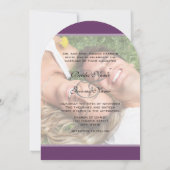 Invitation Photo J'ai épousé mon ami Citation Mariage de typo (Dos)