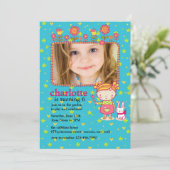 Invitation Photo Jardin Anniversaire (Debout devant)