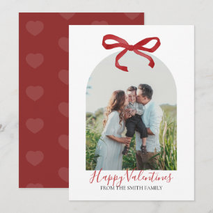 Invitation Photo Joyeuse Saint-Valentin Arc-en-ciel Rouge