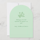 Invitation Photo Joyeux Arc de Noël dessiné à la main (Dos)