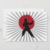 Invitation Photo Karate Kid Arts Martiaux Cobra Kai Invitatio (Dos)