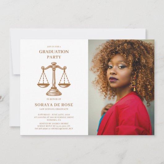 Invitation Photo Law Graduate (Devant)