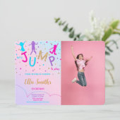 Invitation photo Let's Jump (Debout devant)