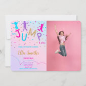 Invitation photo Let's Jump (Devant)