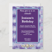 Invitation Photo & Libra Anniversaire avec Gold & Balloons (Dos)