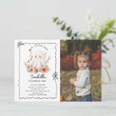 Invitation Photo Little Boo Ghost Anniversaire (Debout devant)