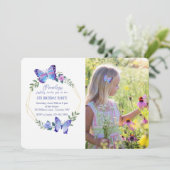 Invitation photo Little Butterfly (Debout devant)