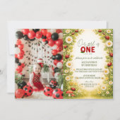 Invitation Photo Little Meadow Lady Turns One (Devant)