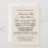 Invitation Photo Logo Annonces d'obtention du diplôme du coll (Dos)