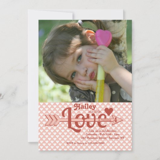 Invitation photo Love's Arrow (Devant)