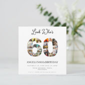 Invitation photo Lundi fête d'anniversaire 60 ans (Debout devant)