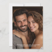 Invitation Photo Magazine Couverture Journal Mariage unique (Dos)