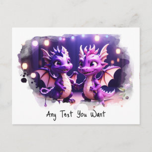 *~* Invitation photo magique AP48 Dragon Carte pos