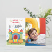 Invitation Photo Maison Gonflable (Debout devant)