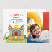 Invitation Photo Maison Gonflable (Devant / Derrière)