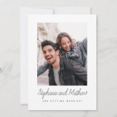 Invitation Photo manuscrite Black L Enregistrer La Date Invit (Dos)