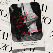 Invitation Photo manuscrite romantique moderne Enregistrer la