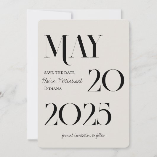 Invitation Photo manuscrite romantique moderne Enregistrer la (Devant)