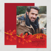 Invitation Photo Maple Leaf (Devant / Derrière)