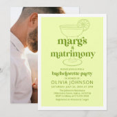 Invitation Photo Marges & Mariage Cocktail Bachelorette (Devant / Derrière)