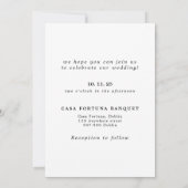 Invitation Photo mariage Avec Rsvp (Dos)