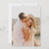 Invitation Photo Mariage Boho Design Moderne (Dos)