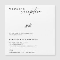 Invitation photo Mariage de la réception d'aménage