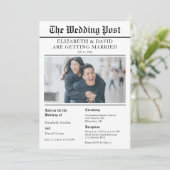 Invitation Photo Mariage du journal (Debout devant)