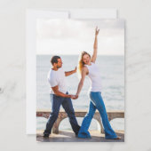 Invitation PHOTO Mariage Inviter QR Code Enregistrer Date BLU (Dos)