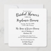 Invitation Photo Mariage Kitchen Douche (Dos)