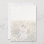 Invitation Photo Mariage minimaliste (Dos)