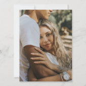 Invitation Photo mariage moderne (Dos)