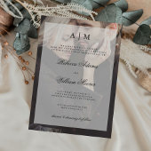 Invitation photo Mariage moderne avec superpositio