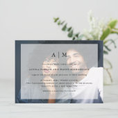 Invitation photo Mariage moderne avec superpositio (Debout devant)