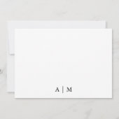 Invitation photo Mariage moderne avec superpositio (Dos)