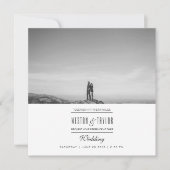 Invitation photo Mariage moderne et minimal (Devant)