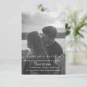 Invitation photo Mariage moderne et minimaliste (Debout devant)