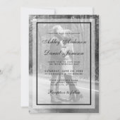 Invitation photo Mariage moderne - Overlay B&W (Devant)