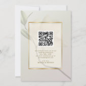 Invitation Photo Mariage oriental Magnolia Enregistrer la dat (Dos)