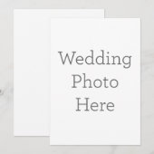 Invitation photo Mariage personnalisée (Devant / Derrière)